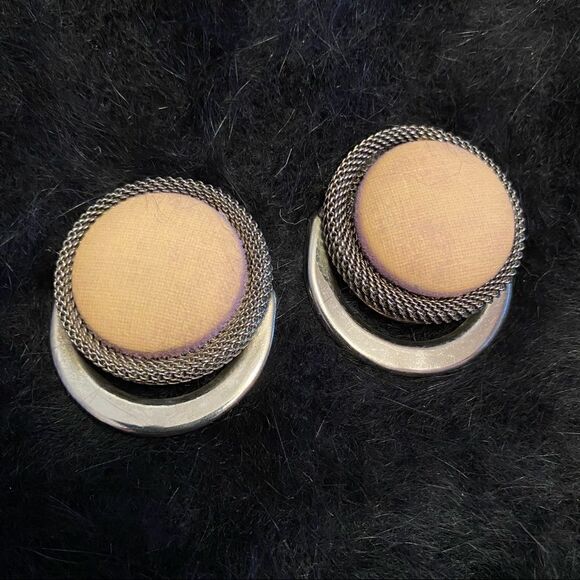 Big 80s Clip On Earrings - Picture 1 of 3